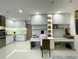 Phòng làm việc - Nhà mẫu The Origami Quận 9 - Phong cách Modern 