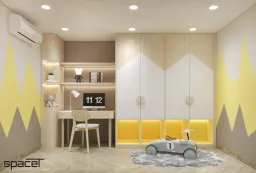 Phòng cho bé - Nhà phố Cao Văn Lầu Quận 6 - Phong cách Scandinavian 