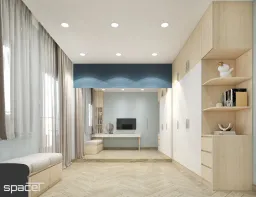 Phòng làm việc - Nhà phố Cao Văn Lầu Quận 6 - Phong cách Scandinavian 