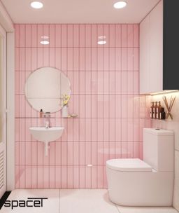 Phòng tắm - Nhà phố Cao Văn Lầu Quận 6 - Phong cách Scandinavian 