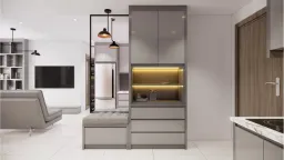Lối vào - Căn hộ The Origami Vinhomes Q9 - Phong cách Modern 