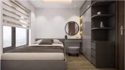 Phòng ngủ - Căn hộ The Origami Vinhomes Q9 - Phong cách Modern 