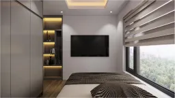 Phòng ngủ - Căn hộ The Origami Vinhomes Q9 - Phong cách Modern 