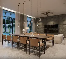 Phòng ăn - Khách sạn Ngã ba Liên Khương - Phong cách Modern 