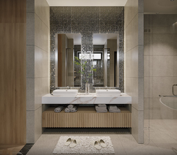 Phòng tắm - Khách sạn Ngã ba Liên Khương - Phong cách Modern 