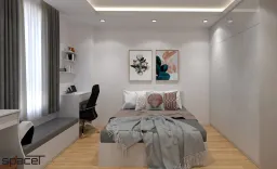 Phòng ngủ - Phòng ngủ Căn hộ Homyland 2 - Phong cách Modern + Scandinavian 