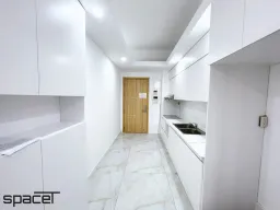 Phòng bếp, Lối vào - Căn hộ Homyland 2 Quận 2 - Phong cách Minimalist 