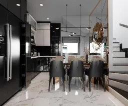 Phòng ăn - Nhà phố Quận Bình Tân - Phong cách Modern 