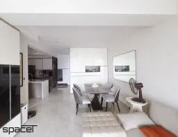 Phòng khách, Phòng ăn - Căn hộ The Peak M8 Midtown - Phong cách Minimalist 