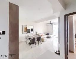 Phòng khách, Phòng ăn - Căn hộ The Peak M8 Midtown - Phong cách Minimalist 