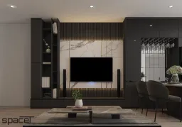 Phòng khách - Căn hộ chung cư An Phú Apartment Quận 6 - Phong cách Modern 