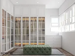 Phòng thay đồ - Căn hộ chung cư An Phú Apartment Quận 6 - Phong cách Modern 