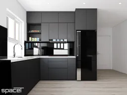 Phòng bếp - Căn hộ chung cư An Phú Apartment Quận 6 - Phong cách Modern 