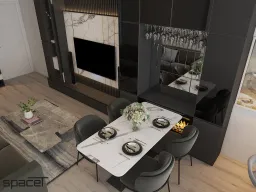 Phòng ăn - Căn hộ chung cư An Phú Apartment Quận 6 - Phong cách Modern 