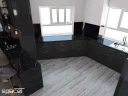 Phòng bếp - Căn hộ An Phú Apartment Quận 6 - Phong cách Modern 