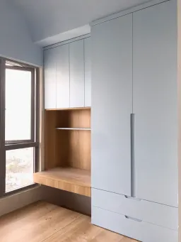 Phòng ngủ, Phòng làm việc - Căn hộ Palm Heights Quận 2 - Phong cách Indochine 