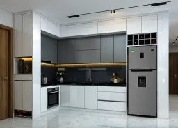 Phòng bếp - Căn hộ 3PN Vinhomes Grand Park - Phong cách Modern 
