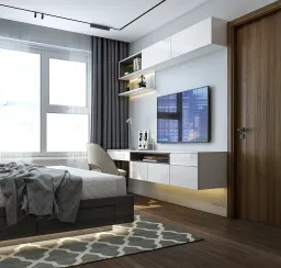 Phòng ngủ - Căn hộ 3PN Vinhomes Grand Park - Phong cách Modern 