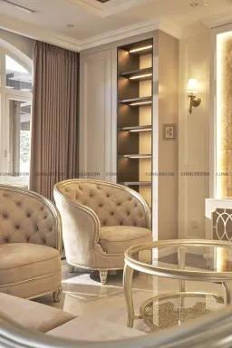 Phòng khách - Biệt thự Sol Villas TP. Thủ Đức - Phong cách Neo Classic 