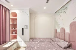 Phòng ngủ - Căn hộ Landmark 81 Vinhomes Central Park - Phong cách Neo Classic 