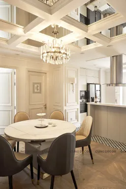 Phòng ăn - Căn hộ Landmark 81 Vinhomes Central Park - Phong cách Neo Classic 