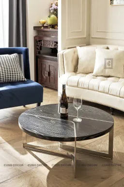Phòng khách - Căn hộ Landmark 81 Vinhomes Central Park - Phong cách Neo Classic 
