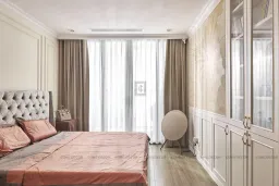 Phòng ngủ - Căn hộ Landmark 81 Vinhomes Central Park - Phong cách Neo Classic 