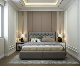 Phòng ngủ - Nhà phố 85m2 Quận 2 - Phong cách Neo Classic 