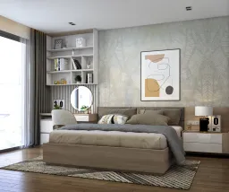 Phòng ngủ - Nhà phố 90m2 Quận 9 - Phong cách Modern 