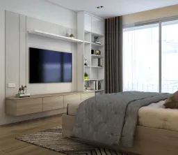 Phòng ngủ - Nhà phố 90m2 Quận 9 - Phong cách Modern 