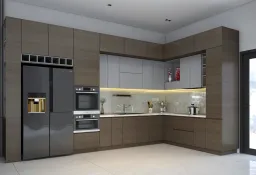 Phòng bếp - Nhà phố 90m2 Quận 9 - Phong cách Modern 