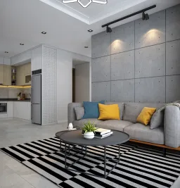 Phòng khách - Căn hộ 2PN Vinhomes Grand Park - Phong cách Modern 