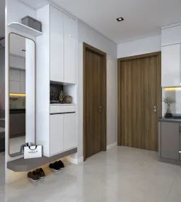 Lối vào - Căn hộ 1PN Vinhomes Grand Park - Phong cách Modern 