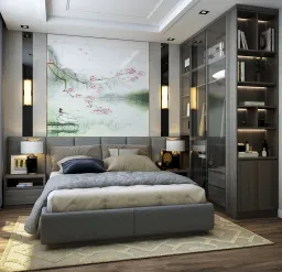 Phòng ngủ - Căn hộ 1PN Vinhomes Grand Park - Phong cách Modern 
