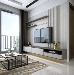 Phòng khách - Căn hộ 1PN Vinhomes Grand Park - Phong cách Modern 