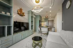 Phòng khách - Căn hộ Palm Heights (Palm City) - Phong cách Bán cổ điển + Hiện đại 