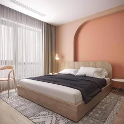 Phòng ngủ - Căn hộ Masteri Thảo Điền - Phong cách Color Block 
