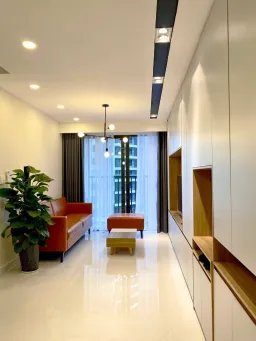 Phòng khách - Căn hộ Safira Khang Điền - Phong cách Scandinavian + Modern 