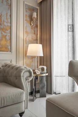Phòng khách - Căn hộ cao cấp Thảo Điền Quận 2 - Phong cách Neo Classic 
