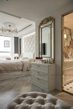 Phòng ngủ - Căn hộ cao cấp Thảo Điền Quận 2 - Phong cách Neo Classic 