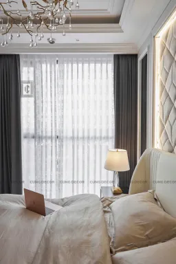 Phòng ngủ - Căn hộ cao cấp Thảo Điền Quận 2 - Phong cách Neo Classic 