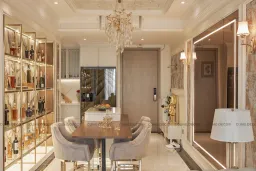Phòng ăn - Căn hộ cao cấp Thảo Điền Quận 2 - Phong cách Neo Classic 