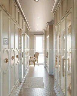 Phòng thay đồ - Nhà phố Hà Đô Quận 10 - Phong cách Bán cổ điển 