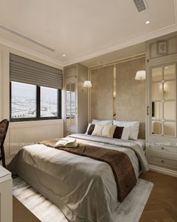 Phòng ngủ - Nhà phố Hà Đô Quận 10 - Phong cách Bán cổ điển 