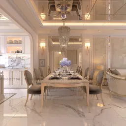 Phòng ăn - Nhà phố Hà Đô Quận 10 - Phong cách Bán cổ điển 