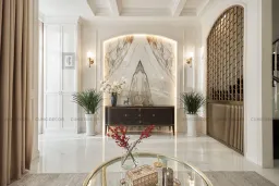 Phòng khách - Nhà phố liền kề Lakeview City - Phong cách Bán cổ điển 