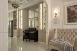 Phòng khách - Nhà phố liền kề Lakeview City - Phong cách Bán cổ điển 