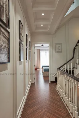 Hành lang - Nhà phố liền kề Lakeview City - Phong cách Bán cổ điển 
