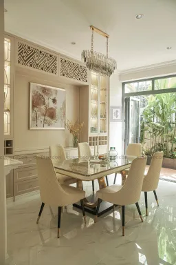 Phòng ăn - Nhà phố liền kề Lakeview City - Phong cách Bán cổ điển 