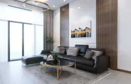 Phòng khách - Nhà phố Q. Bình Tân - Phong cách Modern 